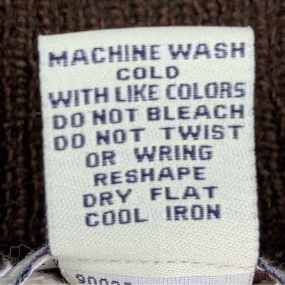 XL Vintage Beige Classic Elements Nordic Print Zip Closure Cardigan Sweater 18 - Picture 7 of 8